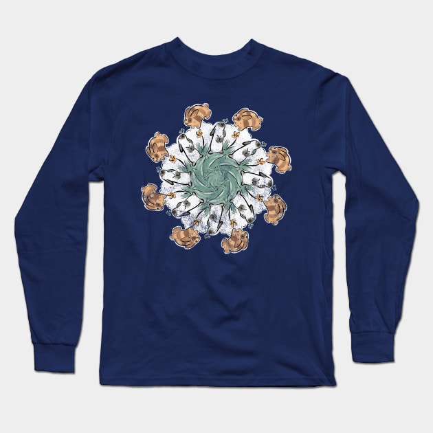 Buns N’ Bells Mandala Long Sleeve T-Shirt by bunsnbells